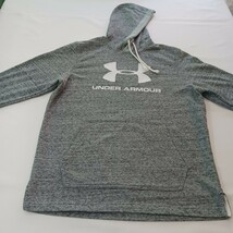 Under Armour Men's Gray Drawstring Hoodie Pullover Sweatshirt Size Medium image 7
