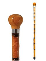 THY Collectibles Wooden Cane Walking Stick with Rubber Tip for Men and Women Erg - £17.77 GBP