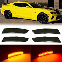 Red Amber LED Side Marker Smoked Light Lens Set Fits: 16-17-18-19 Chevy ... - $69.30