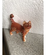 Dollhouse miniature Orange Cat figure - £9.42 GBP