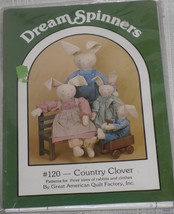 Dream Spinners Pattern 120 Country Clover Large Rabbits and Clothes in 3 sizes - $7.45