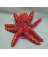 Wendy&#39;s NICE ORANGE OCTOPUS W/ SUCTION CUP 4&quot; Plush STUFFED ANIMAL TOY 2000 - £11.67 GBP