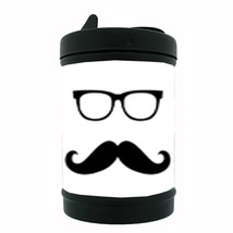 Cute Mustache D5 Black Metal Car Ashtray / Mini Trashcan - $12.82