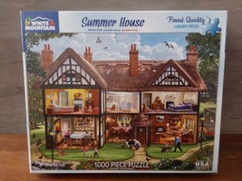 White Mountain 1000pc Puzzle Summer House Larger Pieces - £18.14 GBP