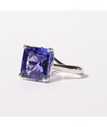 8 ct tanzanite solitaire engagement ring/14k white gold tanzanite statem... - £5,235.38 GBP+