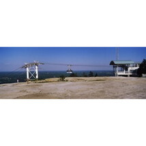 Overhead cable car on a mountain Stone Mountain Atlanta Georgia USA Poster Print - £65.12 GBP