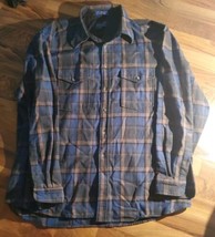 Mens Pendleton Button Up Long Sleeve Wool Plaid Shirt 2XL Long XXL - $43.55