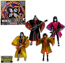 NEW KISS Rock and Roll Over 3 3/4-Inch Action Figure Deluxe Box Set 2021 SDCC - £78.03 GBP