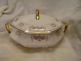 Tureen  Vegetable Serving Dish Covered  Octagonal - $43.56