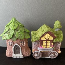 Fairy Garden Fairy Forest Houses Set Of 2 NEW - $8.59