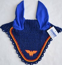Wonder Woman Horse Breathable Cotton Ear BONNET/NET/MASK/HOOD Crochet Fly Veil - £10.13 GBP