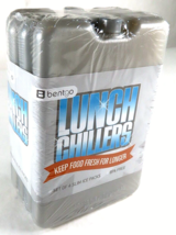 New Bentgo Lunch Chillers 4 Ultra-Thin Grey Ice Packs For All Uses, Bpa Free - £13.65 GBP