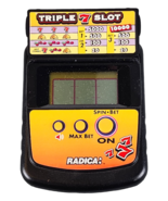 Radica Triple 7 Slot Handheld Electronic Fliptop Slot Machine Game 2872 - £8.20 GBP