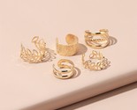  set 2021 gold ear cuffs leaf clip earrings for women fashion climbers no piercing thumb155 crop