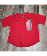 VINTAGE Dale Earnhardt Jr. Jersey Mens M Gray Red Chase Budweiser Baseba... - €8,51 EUR