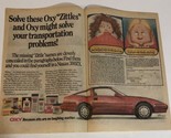 1987 Oxy Zittles Print Ad Advertisement Universal Studios pa21 - £10.24 GBP