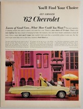 1962 Print Ad The &#39;62 Chevrolet Impala Convertible Chevy Hot Dog Cart Vendor - £12.21 GBP