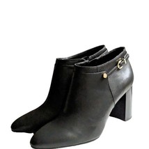 Vince Camuto Coorin Buckle and Logo Detail Side Zip Black Booties Size 9... - £32.05 GBP