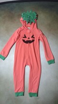 Tipsy Elves Cute Baby Orange Pumpkin Playsuit with Hood Costume 3 T - £10.94 GBP