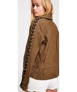  New Free People Faye Military Jacket  Retail $168 Small Moss - £69.38 GBP