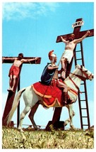 Roman Guard Pierces The Side of Jesus Black Hills Passion Play Florida Postcard - £4.96 GBP