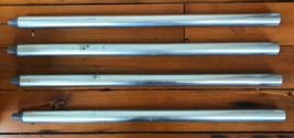 Set Lot 4 850mm 33.5&quot; Galvanized Metal Commercial Kitchen Work Table Leg... - £62.94 GBP