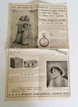 Early 1900&#39;s Woman&#39;s Home Journal Subscriber Agent Contest Ad Shure Shot... - $19.99
