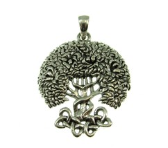 Solid 925 Sterling Silver Brigid Ashwood Tree of Life Pendant by Peter Stone - £39.52 GBP
