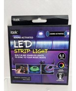 ITek LED Strip Light 6.5 Feet Remote Control Color Change Sound Activate... - £5.82 GBP