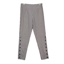 Lovers &amp; Friends Women&#39;s M Black White Houndstooth Flat Front Ankle Pant... - $483.15 MXN