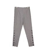 Lovers &amp; Friends Women&#39;s M Black White Houndstooth Flat Front Ankle Pant... - $476.28 MXN