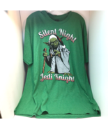 Disney Star Wars Yoda Christmas Holiday T-Shirt Silent Night Men&#39;s X-large - £16.35 GBP