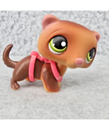 Littlest Pet Shop Ferret #209 with Harness Brown Green Eyes LPS Magnet H... - $234.56 MXN