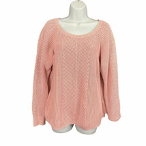 Gap Light Pink Pullover Sweater Top MEDIUM Women&#39;s Chunky Knit - $20.69