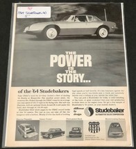 Vintage 1964 STUDEBAKER Print Ad &quot;The Power is the Story&quot; Art Poster Cruiser - £3.82 GBP
