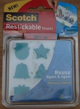 Scotch Restickable Shapes For Mounting - Christmas Shapes - New - Festive Green - £3.13 GBP