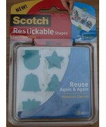 Scotch Restickable Shapes for Mounting - CHRISTMAS SHAPES - NEW - FESTIV... - $3.99