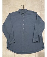 Brooks Brothers Shirt Men&#39;s Large Blue White plaid Button Down Long Sleeve - $13.02 CAD