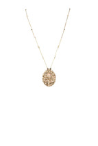 Medalitas Womens Virgin Mary Knit Necklace Gold - £28.50 GBP