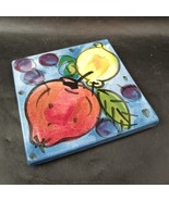 Asheville Tileworks Hand-Painted Terracotta Tile Trivet Hanging Art 1996... - $411.51 MXN