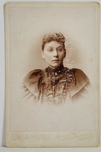 Pretty Woman in Glasses Cramer &amp; Co Studio Pennsylvania Cabinet Card Photo GG18 - £9.45 GBP