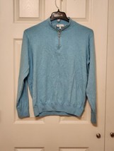 Peter Millar 1/4 zip Men xl Blue sweater - $24.74