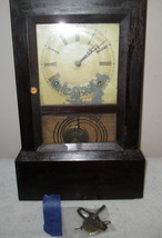 Antique 8 Day JC BROWN COTTAGE Mantle Clock Pat. 09-04-1848 Working cond... - $227.66