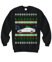 Tesla Model 3 ugly christmas sweater elon musk space-X - Sweatshirt - £26.11 GBP+