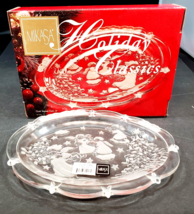 Mikasa Holiday Classics Christmas Sweet Dish 9&quot; Oval Sweet Dish NIB - £19.45 GBP