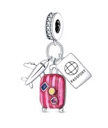 Plane simil pandora charms,aeroplane charm for pandora,silver charm for ... - $26.06 CAD
