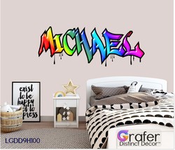 Graffiti Stickers, Art Wall Mural, Wall Sticker, Ten Wall Decal,  Name D... - £15.95 GBP+