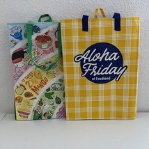 Set Of 2 HAWAII Foodland Reusable Shopping Bag Over The Rainbow &amp; Aloha ... - £12.04 GBP