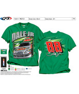 OLD VTG Dale Jr.,#88 diet mtn Dew Chevy 2-Sided Full Print on Large Gree... - £17.58 GBP