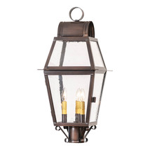 Irvins Country Tinware Independence Outdoor Post Light in Solid Antique Copper - £449.13 GBP